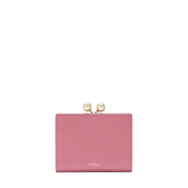 Dots coin case blush pink