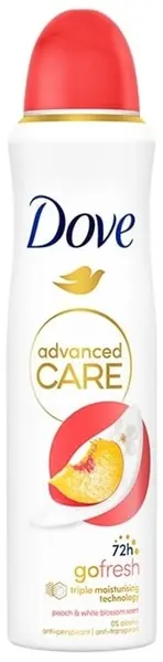 Dove Advanced Care Deodorant spray Peach, 150 ml