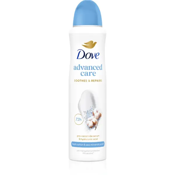 Dove Advanced Care Fresh Cotton and Sea Minerals antiperspirant spray 150 ml