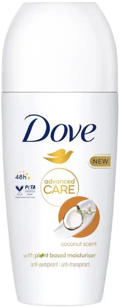 Dove Advanced Care Roll-on antiperspirant Coconut, 50 ml