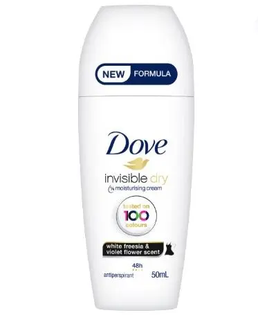 Dove Antiperspirant Roll-on, Femei, 50 ml, Invisible Dry