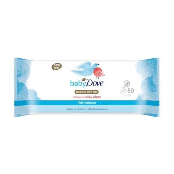 Dove Baby Servetele umede, 50 buc, Rich Moisture
