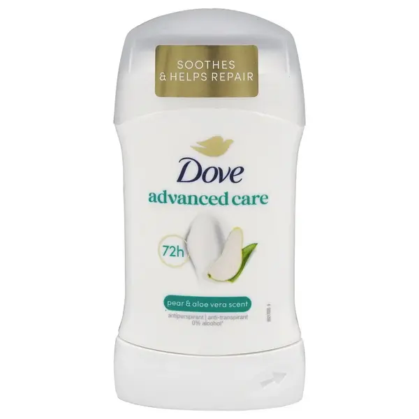 Dove Deodorant stick, Femei, 50 ml, Advanced Care Pear Aloe Vera