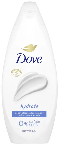 Dove Essential Care Gel de duș Hydrate, 250 ml