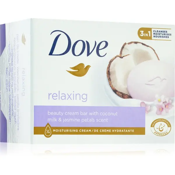 Dove Relaxing Coconut sapun cremos pentru spalare Coconut milk & Jasmine petals 90 g