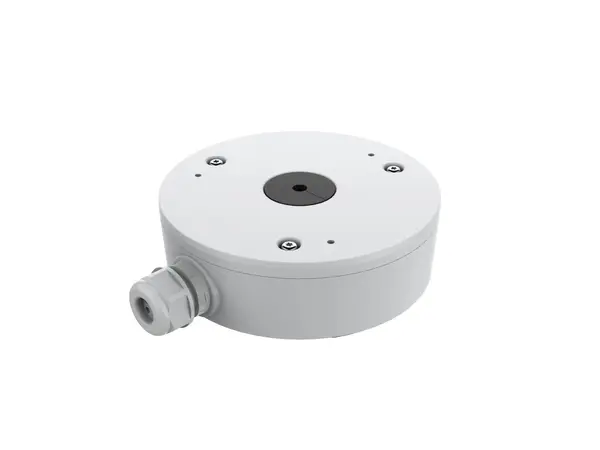 Doză de conexiuni rotundă pentru camere turret Tiandy, metal, alb