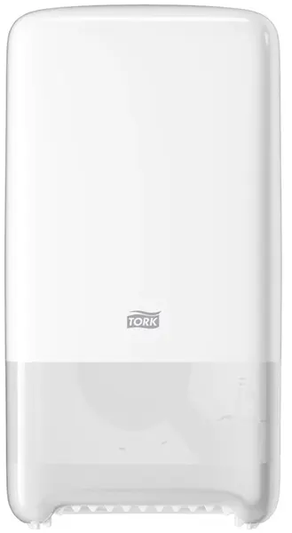 Dozator de hârtie igienică Tork - Twin Mid-size, T6, 18.4 х 14 х 34.4 cm, alb