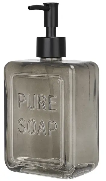 Dozator de săpun lichid Estia - Pure Soap, 520 ml, gri