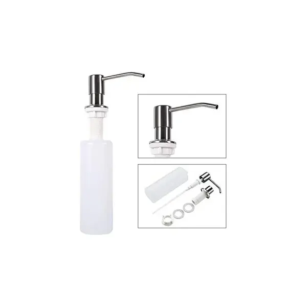 Dozator Incorporabil Inox, Pentru Chiuveta, Sapun, Detergent, 300ml