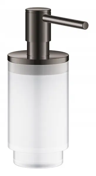 Dozator sapun Grohe Selection 41028A00, 130 ml, sticla/metal, lucios, Hard Graphite