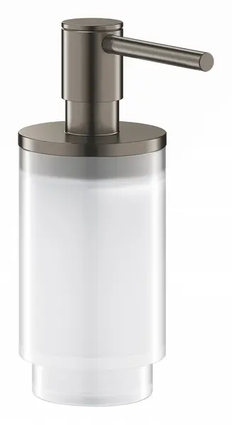 Dozator sapun Grohe Selection 41028AL0, 130 ml, sticla/metal, mat, Hard Graphite