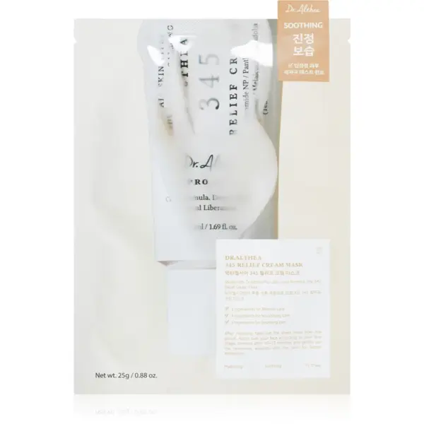 Dr. Althea 345 Relief Cream Mask mască textilă calmantă 25 g