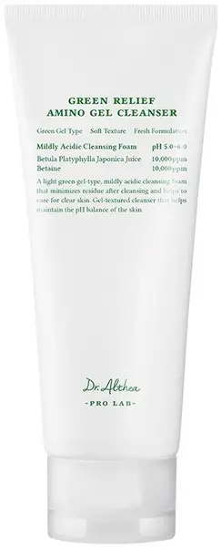 Dr. Althea Gel calmant de curățare a feței Green Relief, 100 ml