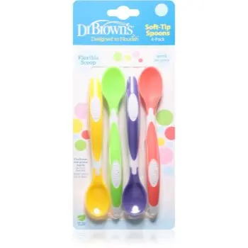 Dr. Brown's Designed to Nourish™ Soft-Tip Spoons linguriță pentru copii