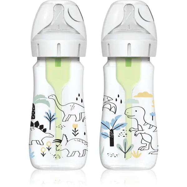 Dr. Brown's Options+ Dino biberon pentru sugari 2x270 ml