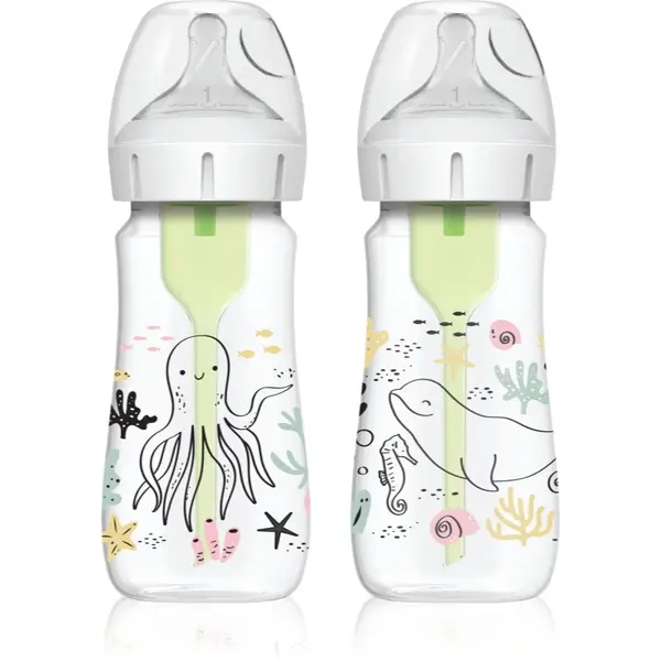 Dr. Brown's Options+ Ocean biberon pentru sugari 2x270 ml