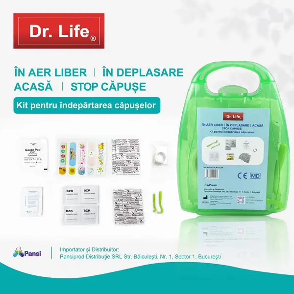 DR. LIFE KIT STOP CĂPUȘE – Kit pentru îndepărtarea căpușelor