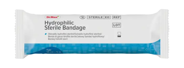 Dr. Max Bandaj Steril Hidrofil, 10cm x 5m