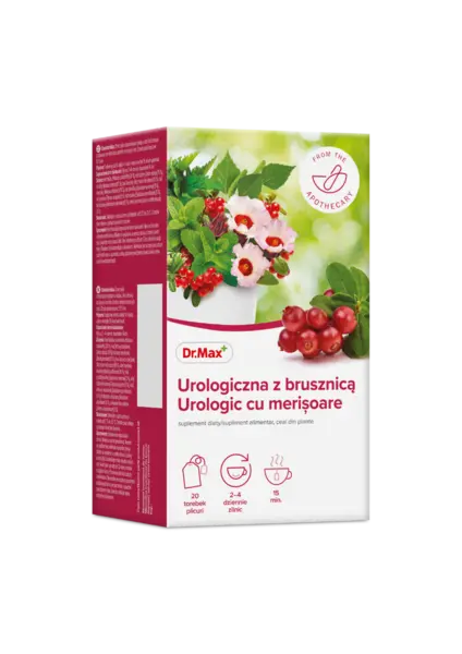 Dr. Max Ceai urologic cu merisoare, 20 plicuri