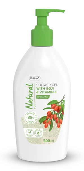 Dr. Max Natural Gel de dus cu Goji si Vitamina E, 500ml