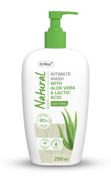 Dr. Max Natural Gel intim cu aloe vera si acid lactic, 250ml