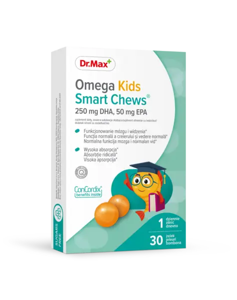 Dr. Max Omega Kids Smart Chews, 30 jeleuri
