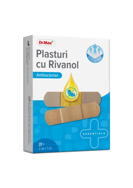 Dr. Max Plasturi cu rivanol 2x7cm, 20 bucati