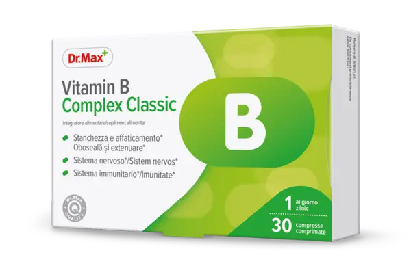 Dr. Max Vitamin B Complex Classic, 30 comprimate