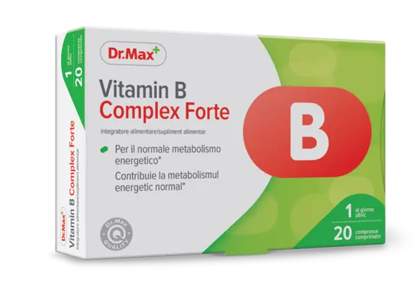 Dr. Max Vitamina B Complex Forte, 20 comprimate