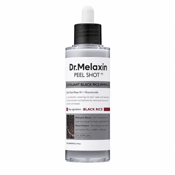 Dr. Melaxin - Peel Shot Exfoliant Black Rice Ampoule, 80ml