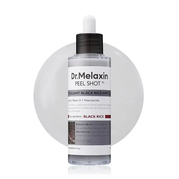 Dr. Melaxin - Peel Shot Exfoliant Black Rice Ampoule, 80ml