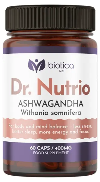 Dr. Nutrio Ashwagandha, 400 mg, 60 capsule, Biotica 1961