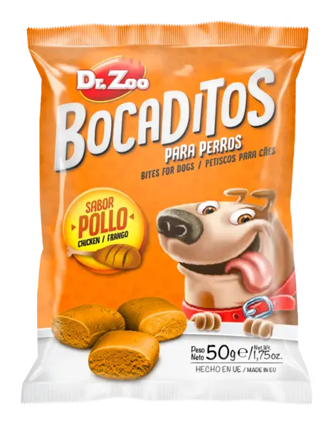 Dr Zoo Bocaditos, recompense caini, Pui, 50 g