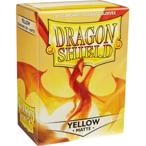 Dragon Shield Standard Sleeves - Galbene, mat (100 buc.)