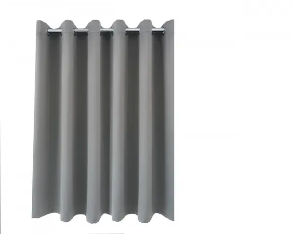 Draperie,Casa Deco Logistics, BLACK OUT GRI CU INELE CAPSE INOX