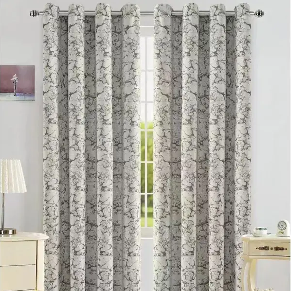 Draperie CHNILLE MARMORAT Gri, Perpetuum | 140 x 245 cm