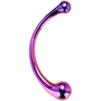 Dream Toys Glamour Glass Curved Wand dildo dublu