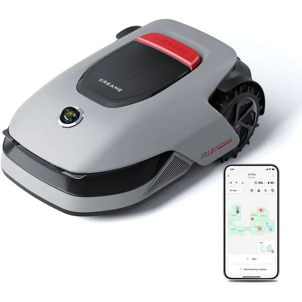 Dreame Dreame Roboticmower A1 Pro robot pentru tunderea gazonului, MLLA7210, configurare limite wirless, cartografiere eficienta si precisa, evitare omnidirectionala 3D a obstacolelor, gestionare cu doua harti, roti pentru teren accidentat, planificarea