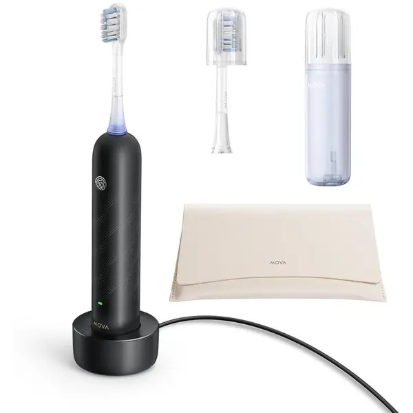 Dreame Periuta de dinti electrica Mova Fresh Pro ATB15AB, 10 viteze, 69000 oscilatii/minut, 39600 pulsatii/minut, Bluetooth, Negru