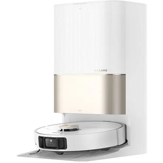 Dreame Robot de aspirare cu mop Dreame X40 Ultra RLX63CE, mop rotativ, statie automata de golire 3.2l, 12000Pa, functie autocuratare mop la 70˚C, baterie 6400mAh, autonomie pana la 200 min, alb