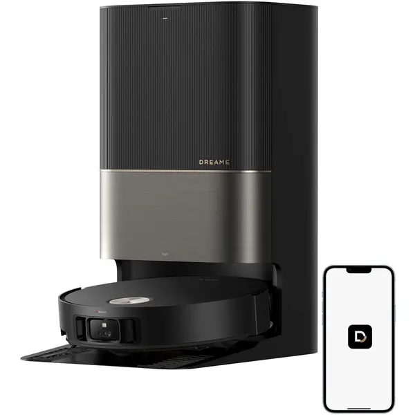Dreame Robot de aspirare Dreame X50 Ultra Complete RLX85CE-4-BK, detectare AI a obstacolelor si navigare la 360°, comanda vocala, depasire obstacol de 6CM, aspirare 20000Pa, perie dubla anti-incurcare, Negru