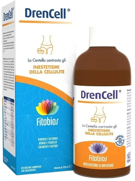 DrenCell Formulă pentru celulită și retenție de apă, 500 ml, Fitobios