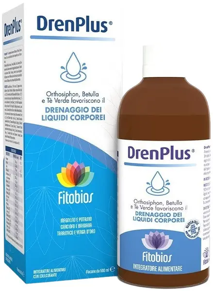 DrenPlus Sirop pentru drenaj, susținerea ficatului și controlul greutății, 500 ml, Fitobios