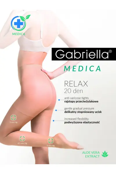 Dres Medica Relax, Gabriella, 20 den (Marime dres: 2, Culoare: Melisa (Nude))