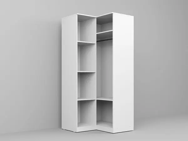 Dressing dormitor de colt Alb 86,8/89 cm