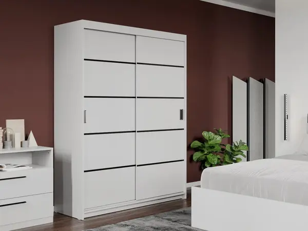 Dressing / Dulap dormitor Alb 138 - Elis