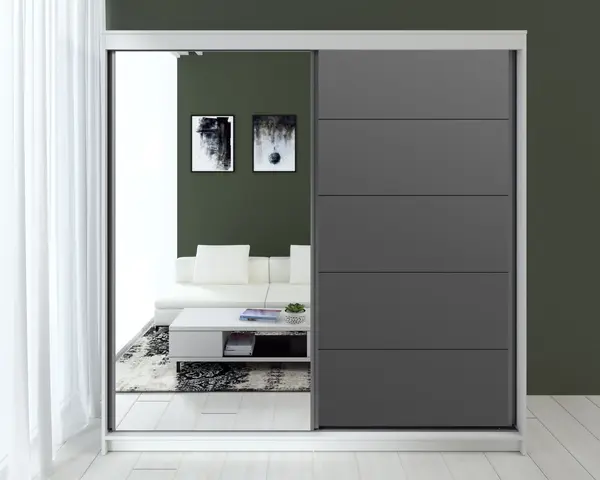Dressing Smart MDF Acril Antracit 180x60x200cm