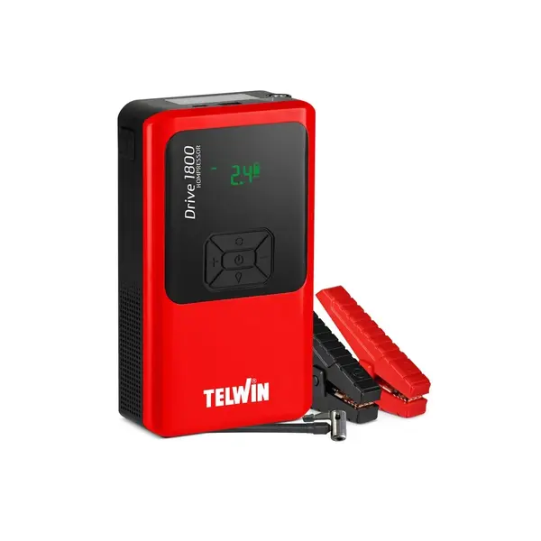 DRIVE 1800 KOMPRESSOR - 12V, 10000mAh, 1800A - Starter auto / compresor / powerbank TELWIN