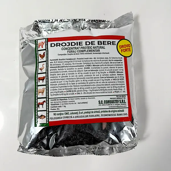 Drojdie de bere furajera Drovid Forte 1 kg, concentrat natural furaj complementar - Default Title