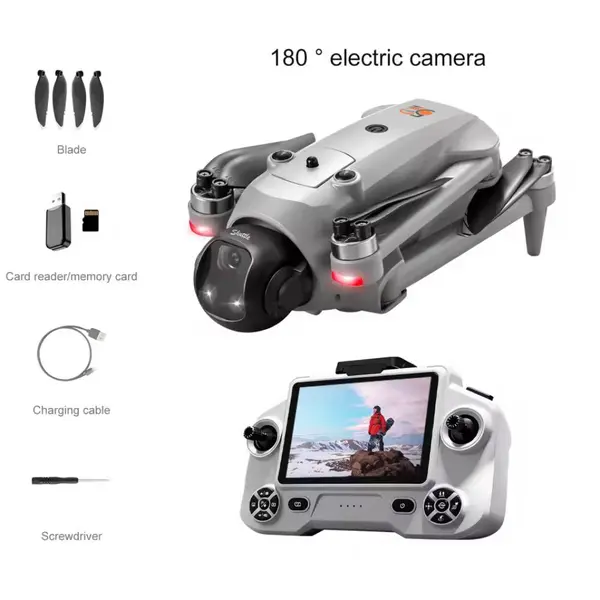 Drona YL059 cu GPS cu obiectiv de evitare a obstacolelor, brate pliabile, buton de Return To Home, camera HD 4K, capacitate baterie: 7.4V 1300 mAh, autonomie zbor 22 de minute